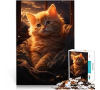 Rompecabezas para adultos 1000 piezas Gato en el sofá Juguetes Juegos Educativos Anti-Stress 10.27" x 14.96" Colección de artistas, Bellas Artes