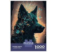 Rompecabezas para Adultos 1000 Piezas German Shepherd Dog Forest Rompecabezas para Adolescentes Juegos Relajantes Una Obra De Arte Cumpleaños Y Navidad 52x38cm/1000pcs