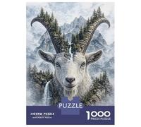 Rompecabezas para Adultos 1000 Piezas Goat The Mountain’s Eternal Protector Rompecabezas para Adultos Juego Práctico Difícil Difícil Diversión En Casa Actividades, 70x50cm/1000pcs
