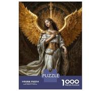 Rompecabezas para Adultos 1000 Piezas Golden Archangel with Cross Rompecabezas para Adolescentes Juegos Relajantes Una Obra De Arte Cumpleaños Y Navidad 70x50cm/1000pcs