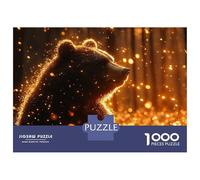 Rompecabezas para Adultos 1000 Piezas Golden Bear in Forest Rompecabezas para Adultos Juegos Relajantes Que Mejoran La Memoria Regalos Y Cumpleaños Únicos 52x38cm/1000pcs