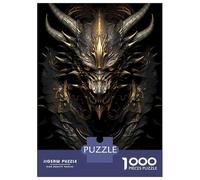 Rompecabezas para Adultos 1000 Piezas Golden Dragon Overlord Rompecabezas Juegos Divertidos Vacaciones En Casa Matar El Tiempo Oferta como Regalos para Toda La Familia 38x26cm/1000pcs