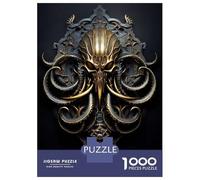 Rompecabezas para Adultos 1000 Piezas Golden Sea Kraken Monarch Rompecabezas Juguete Decoración De Pared Vacaciones En Casa Matar El Tiempo Juego Desafiante Regalos 38x26cm/1000pcs