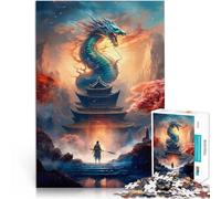 Rompecabezas para Adultos 1000 Piezas Gran Residente Dragón Entrena tu Cerebro y Tus Manos Regalos de cumpleaños, Regalos, Arte Mural 50x70cm