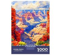 Rompecabezas para Adultos 1000 Piezas Grand Canyon USA Travel Rompecabezas para Adultos Juegos Familiares Carrera De Velocidad Manual Cumpleaños 38x26cm/1000pcs