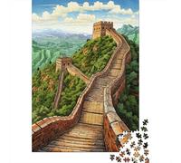 Rompecabezas para Adultos 1000 Piezas Great Wall of China Artwork-1 Rompecabezas Juegos para Relajarse Vacaciones En Casa Matar El Tiempo Actividades Divertidas En Casa 70x50cm/1000pcs
