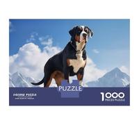 Rompecabezas para Adultos 1000 Piezas Greater Swiss Mountain Dog Rompecabezas Juguete Decoración De Pared Vacaciones En Casa Matar El Tiempo Juego Desafiante Regalos 38x26cm/1000pcs