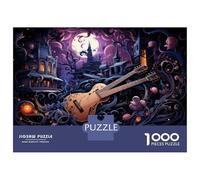 Rompecabezas para Adultos 1000 Piezas Guitar Fantasy Art Print Rompecabezas Juegos Relajantes Corte De Precisión Cumpleaños Y Navidad 52x38cm/1000pcs