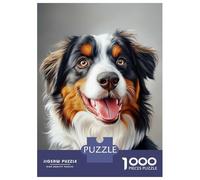 Rompecabezas para Adultos 1000 Piezas Happy Bernese Mountain Dog Portrait Rompecabezas para Adultos Juguetes DIY Regalo De Cumpleaños Juego Desafiante Regalos 70x50cm/1000pcs