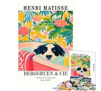 Rompecabezas para Adultos 1000 Piezas Henri Matisse baño de Perro impresión artística Juguetes antiestrés Regalo Divertido para Juegos educativos Actividades Divertidas en casa tamaño 50x75cm