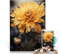 Rompecabezas para Adultos 1000 Piezas Hermoso crisantemo Juguetes educativos de Aprendizaje Toda la Familia. 52x38cm