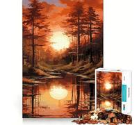 Rompecabezas para Adultos,1000 Piezas,Hermosos paisajes Naturales,Arte de Corte preciso,Juego Divertido para concentrarse,Juego para Relajarse,decoración navideña para la Pared (38x26cm)