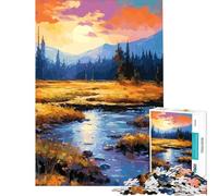 Rompecabezas para Adultos 1000 Piezas Hermosos paisajes Naturales difíciles y desafiantes Ideales para Carreras de Velocidad Juguete Decorativo para Pared para Mayores de 14 años (38x26cm)