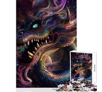 Rompecabezas para Adultos 1000 Piezas Hipnótico Dragón Espacial Decoración del hogar Juguetes Regalos de cumpleaños Juegos educativos Entrena tu Cerebro y Tus Manos tamaño 38x26cm