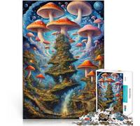 Rompecabezas para Adultos 1000 Piezas Hongo mágico Juguetes adictivos Que desafían la Inteligencia Cerebral Ideas de Regalos 52x38cm