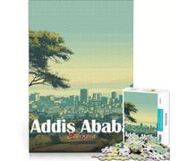 Rompecabezas para Adultos, 1000 Piezas, Horizonte de Addis Abeba, Juego de ingenio, desafío exigente, Regalos para Amigos y Familiares 50x75cm