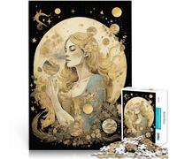 Rompecabezas para Adultos 1000 Piezas horóscopo del Zodiaco Virgo para el Juguete de desafío de Juego Educativo Buen Regalo 52x38cm