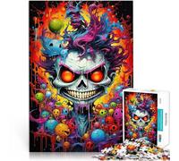 Rompecabezas para Adultos 1000 Piezas Horrores escalofriantes desatados Alivio del estrés Cada Pieza es única: un desafiante y Divertido Juego Familiar 38x26cm