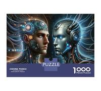 Rompecabezas para Adultos 1000 Piezas Humanoid Robot AI Technology Rompecabezas para Adolescentes Juegos Familiares Difícil Difícil Cumpleaños Y Navidad 70x50cm/1000pcs