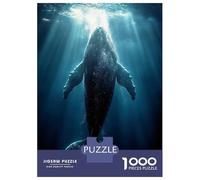 Rompecabezas para Adultos 1000 Piezas Humpback Whale in Ocean Depths Rompecabezas para Adultos Juegos Relajantes Que Mejoran La Memoria Regalos Y Cumpleaños Únicos 38x26cm/1000pcs