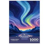Rompecabezas para Adultos 1000 Piezas Iceland Northern Lights Rompecabezas para Adultos Juegos Relajantes Regalos para Mujeres Oferta como Regalos para Toda La Familia 52x38cm/1000pcs