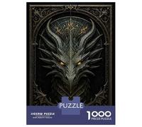 Rompecabezas Para Adultos 1000 Piezas Infernal Dragon Head - Gothic Demon Beast Rompecabezas Para Adultos Juegos Relajantes Regalos Para Mujeres Oferta Como Regalos Para Toda La Familia 52x38cm/1000pc