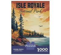 Rompecabezas para Adultos 1000 Piezas Isle Royale National Park Rompecabezas para Adultos Juego Práctico Mejora La Memoria Actividades Divertidas En Casa 38x26cm/1000pcs