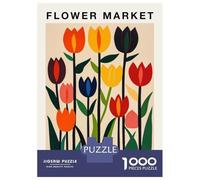 Rompecabezas para Adultos 1000 Piezas Istanbul Flower Market Poster Rompecabezas para Adultos Juegos Relajantes Que Mejoran La Memoria Regalos Y Cumpleaños Únicos 70x50cm/1000pcs