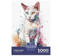 Rompecabezas para Adultos 1000 Piezas Japanese Bobtail Cat Rompecabezas Juegos Divertidos Vacaciones En Casa Matar El Tiempo Oferta como Regalos para Toda La Familia 52x38cm/1000pcs