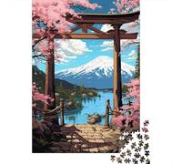 Rompecabezas para Adultos 1000 Piezas Japanese Garden Scene Rompecabezas para Adultos Juegos Relajantes Que Mejoran La Memoria Regalos Y Cumpleaños Únicos 52x38cm/1000pcs