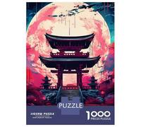 Rompecabezas para Adultos 1000 Piezas Japanese Gate Anime Rompecabezas Juguete Decoración De Pared Vacaciones En Casa Matar El Tiempo Juego Desafiante Regalos 38x26cm/1000pcs