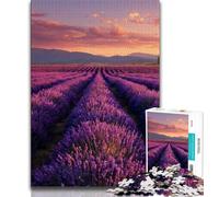 Rompecabezas para Adultos, 1000 Piezas, jardín de Lavanda, Ayuda a ejercitar el Cerebro, Juguetes adictivos para Cultivar la Paciencia, colección de Artistas, Bellas Artes, 38x26cm