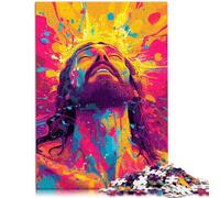 Rompecabezas para adultos 1000 piezas Juego de Quiz Jesús Caminando sobre el agua 19,7 pulgadas x 29,5 pulgadas Regalos de Puzzle de Navidad para adolescentes y edades 14 años y mayores