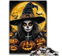 Rompecabezas para Adultos, 1000 Piezas, Juego Educativo de Brujas de Halloween, Juguete de desafío, decoración de Pared, cumpleaños y Navidad, 50x75cm