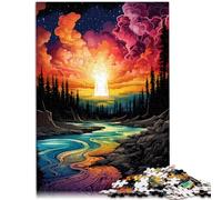 Rompecabezas para adultos, 1000 piezas, juego familiar del Parque Nacional Yellowstone para regalo de cumpleaños de Navidad, 19.7 x 29.5 pulgadas para adolescentes de 14 años en adelante