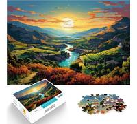Rompecabezas para adultos 1000 piezas Juego intelectual del valle del Duero 26 x 38 cm Anti-Stress Vacaciones en casa Pasatiempos para adolescentes a partir de 14 años