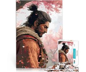 Rompecabezas para Adultos 1000 Piezas Juego Sekiro Die Twice Competición de Velocidad de Manos Decoración artística del hogar 38x26cm