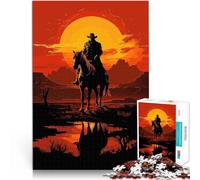 Rompecabezas para Adultos 1000 Piezas Juegos de Red Dead Redemption Reducción del estrés Interesante Lista de Deseos con Papá Noel 38x26cm