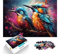 Rompecabezas para adultos, 1000 piezas, juegos educativos de pájaros, decoración del hogar, rompecabezas de 14.95 x 20.47 pulgadas, regalos secretos de Papá Noel