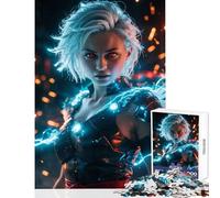 Rompecabezas para Adultos 1000 Piezas Juguete Educativo de niña con superpoderes Gran Regalo para Juegos Juego Imposible Mejora el Amor Entre Parejas tamaño 50x75cm