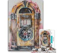 Rompecabezas para Adultos, 1000 Piezas, Jukebox, Jive, Juguete, Juego Intelectual, Regalo de cumpleaños, 38x26cm (1000 Piezas)