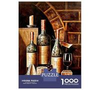 Rompecabezas para Adultos 1000 Piezas Kitchen Bar Wine Rompecabezas Juguete Decoración De Pared Vacaciones En Casa Matar El Tiempo Juego Desafiante Regalos 38x26cm/1000pcs