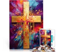 Rompecabezas para Adultos 1000 Piezas La Cruz de la redención Juguete Educativo de Aprendizaje Juguetes de decoración del hogar 52x38cm