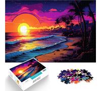 Rompecabezas para Adultos 1000 Piezas La Vida en Florida Juguetes Juegos Educativos Antiestrés Interacción Entre Padres e Hijos 52x38cm