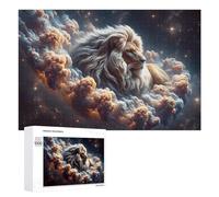 Rompecabezas para adultos, 1000 piezas, león cósmico, majestad, juegos relajantes, análisis y lógica, regalos únicos de cumpleaños y Navidad, 1000 piezas