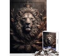 Rompecabezas para Adultos 1000 Piezas león Juguete Educativo Regalo de cumpleaños Juegos Divertidos fomenta el Amor Entre Parejas tamaño 38x52cm