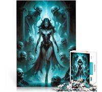 Rompecabezas para Adultos 1000 Piezas Lilith, Reina de los Demonios, Fantasía Oscura Juego Familiar para y Obra de Arte 38x26cm