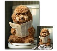 Rompecabezas para Adultos, 1000 Piezas, Lindo Rompecabezas Goldendoodle, Juguetes educativos de Aprendizaje, Toda la Familia para Mayores de 14 años, 26x38cm
