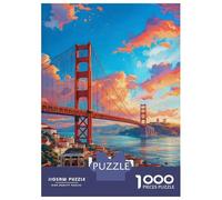 Rompecabezas para Adultos 1000 Piezas Lisbon Portugal Tram and Bridge Rompecabezas para Adolescentes Juegos Relajantes Análisis Y Lógica Cumpleaños Y Navidad 52x38cm/1000pcs