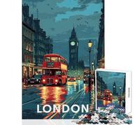 Rompecabezas para Adultos 1000 Piezas Londres Big Ben Decoración del hogar Juguetes Regalo de cumpleaños Juego práctico Interacción Entre Padres e Hijos tamaño 38x26cm